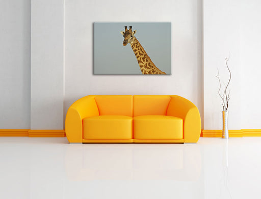 majestätische Giraffe Leinwandbild über Sofa