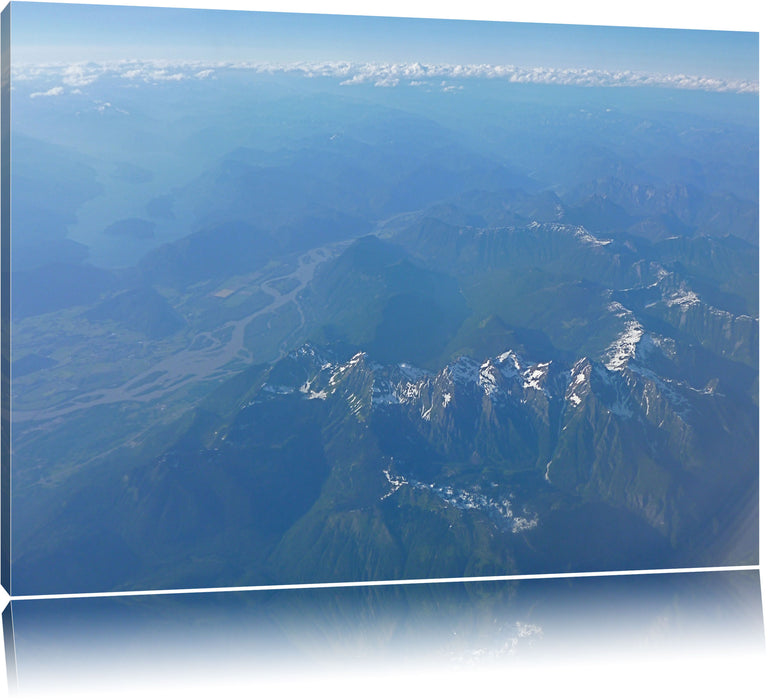 Pixxprint gewaltiges Gebirge, Leinwandbild