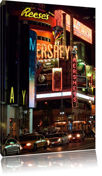 Pixxprint Hershey's in New York, Leinwandbild