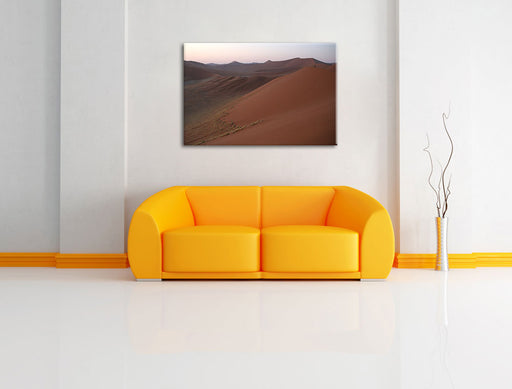 riesige Sandhügel Leinwandbild über Sofa