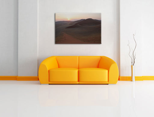 gewaltige Sanddünen Leinwandbild über Sofa