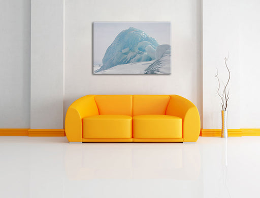 gewaltiger Eisblock Leinwandbild über Sofa