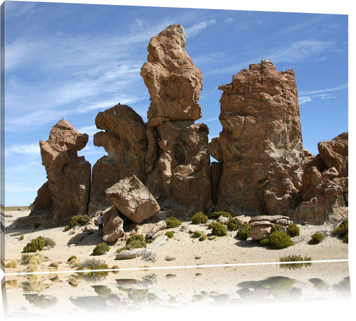 Felsbrocken in der Wüste Leinwandbild