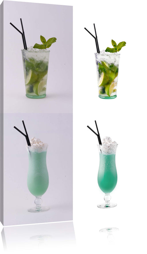 kontrastreiche Cocktails Leinwandbild