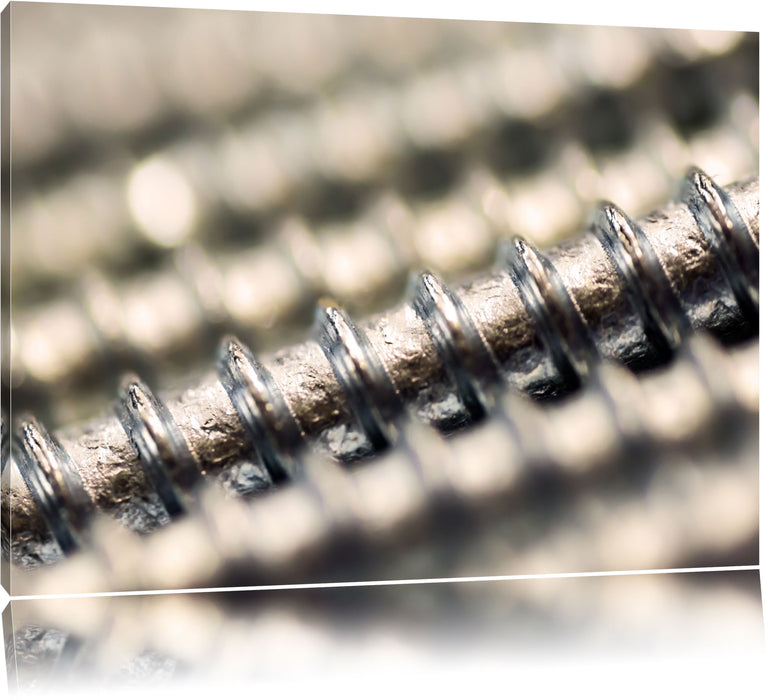 Pixxprint altes Gewinde, Leinwandbild