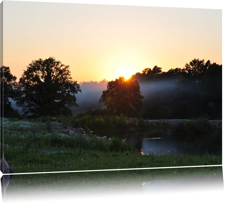 Pixxprint britische Landschaft, Leinwandbild