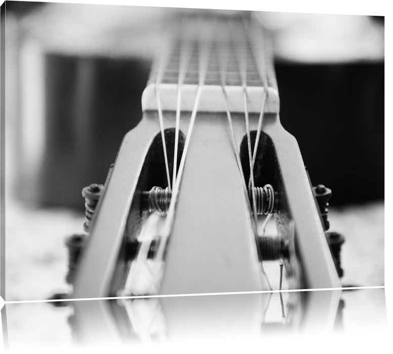 Pixxprint Gitarrensaiten Wirbel, Leinwandbild