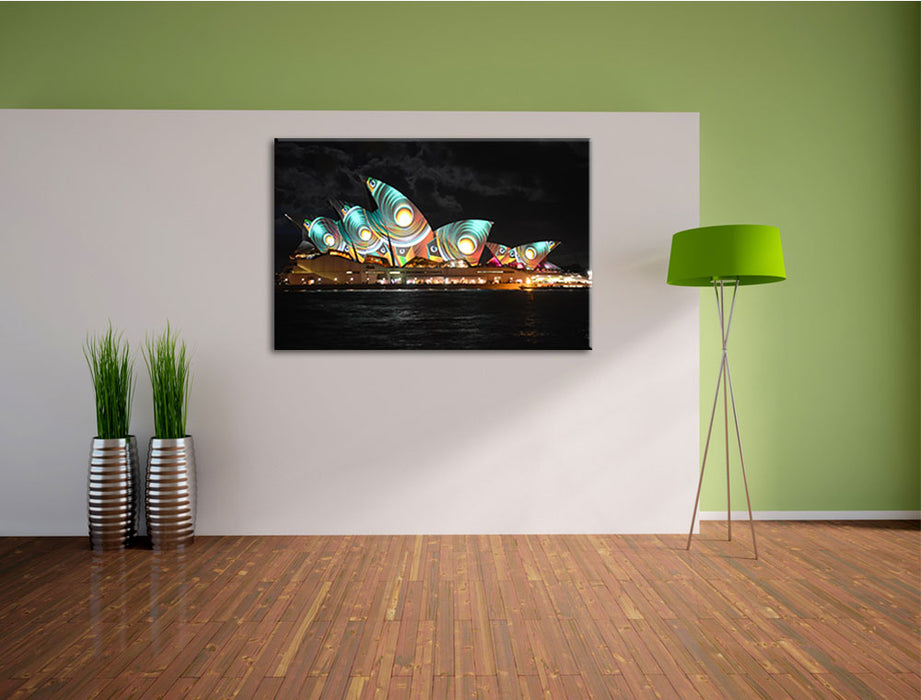 Sydney Opera House Pfauenaugen Leinwandbild im Flur