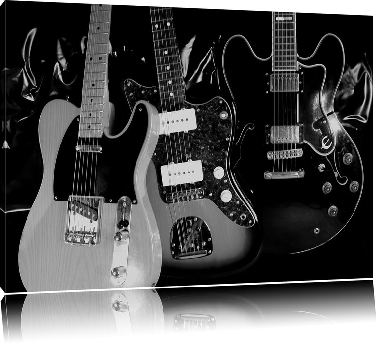 Pixxprint elegante E-Gitarren, Leinwandbild