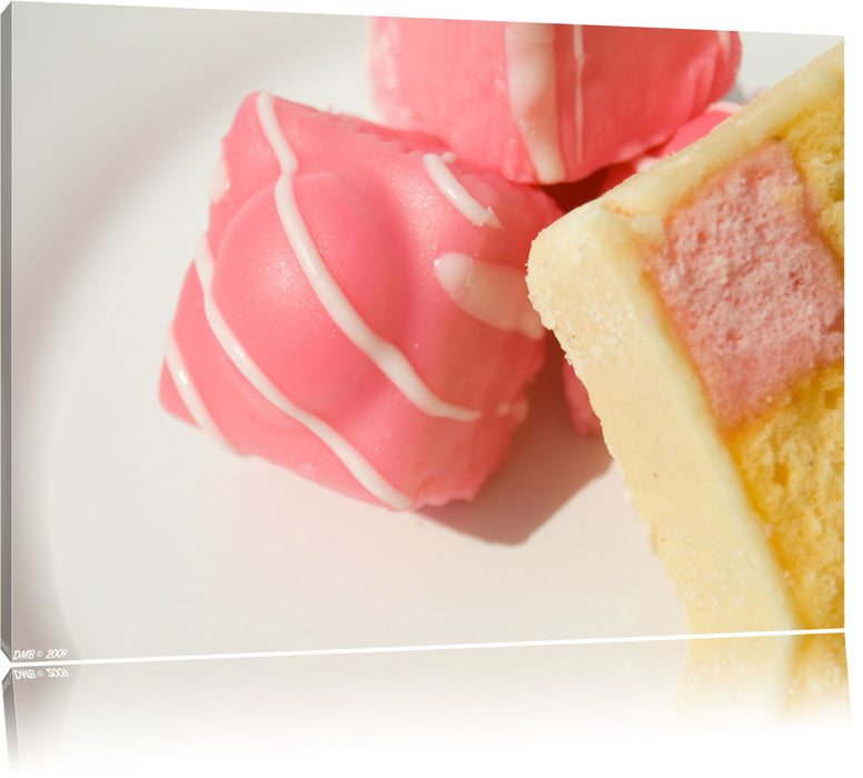 Pixxprint köstliche Süßigkeiten, Leinwandbild