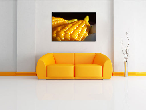köstlicher Maiskolben Leinwandbild über Sofa