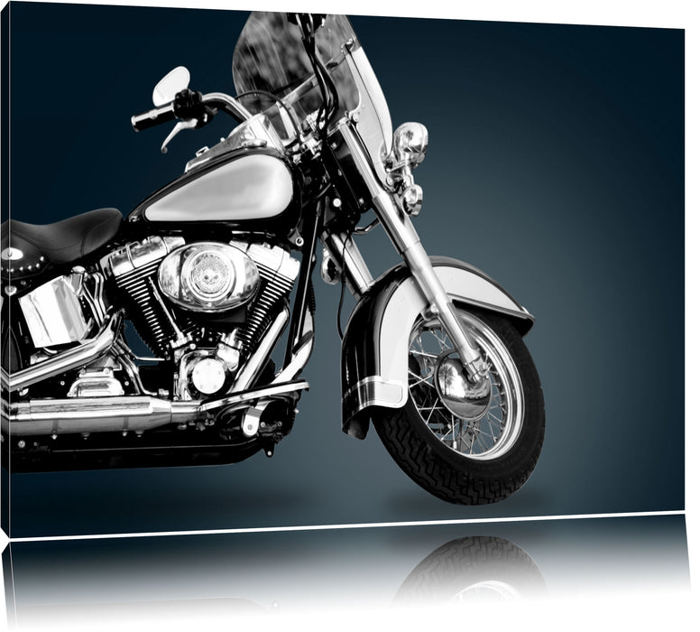 Pixxprint Motorrad Not only a bike, Leinwandbild