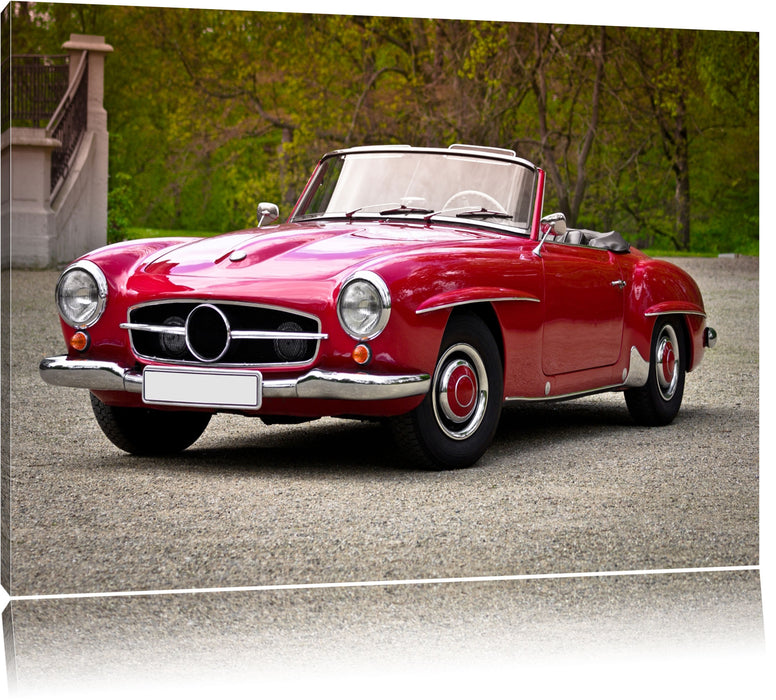 Pixxprint Zeitloser Oldtimer, Leinwandbild