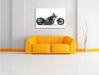 Wunderschönes Kult Motorrad Leinwandbild über Sofa