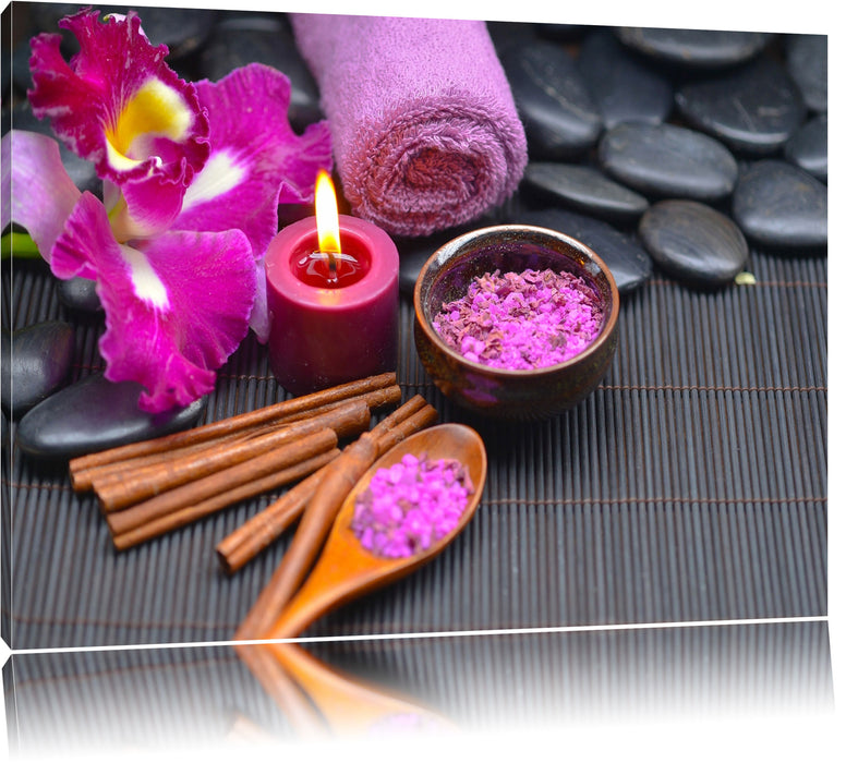 Pixxprint Wellness Orchideenblüte, Leinwandbild