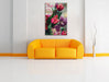 Wunderbarer Tulpenstrauß Leinwandbild über Sofa