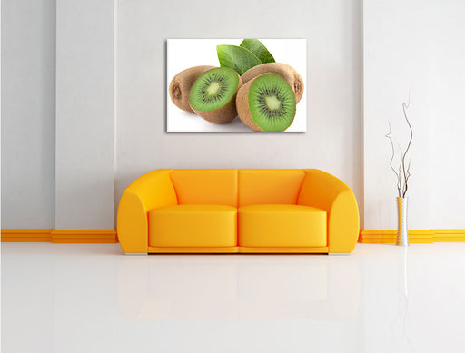 Leckere Kiwis Leinwandbild über Sofa