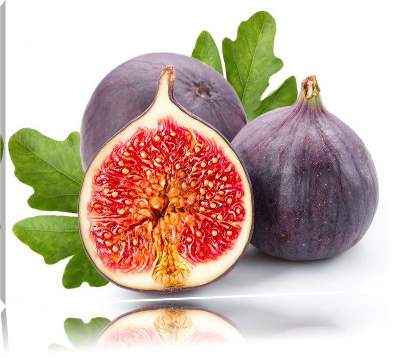 Pixxprint aufgeschnittene Feige, Leinwandbild