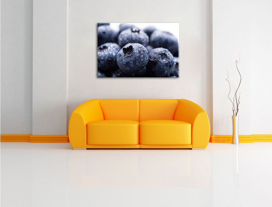 fruchtige Heidelbeeren Leinwandbild über Sofa