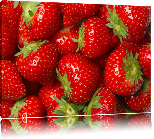 Fruchtig frische Erdbeeren Leinwandbild