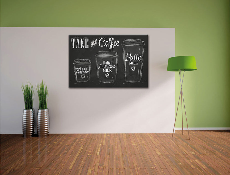 Take a Coffee Kaffee Speziale Leinwandbild im Flur