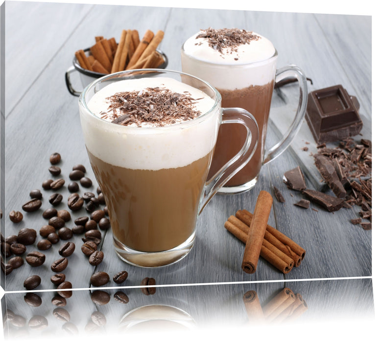 Schokolade und Kaffee Leinwandbild