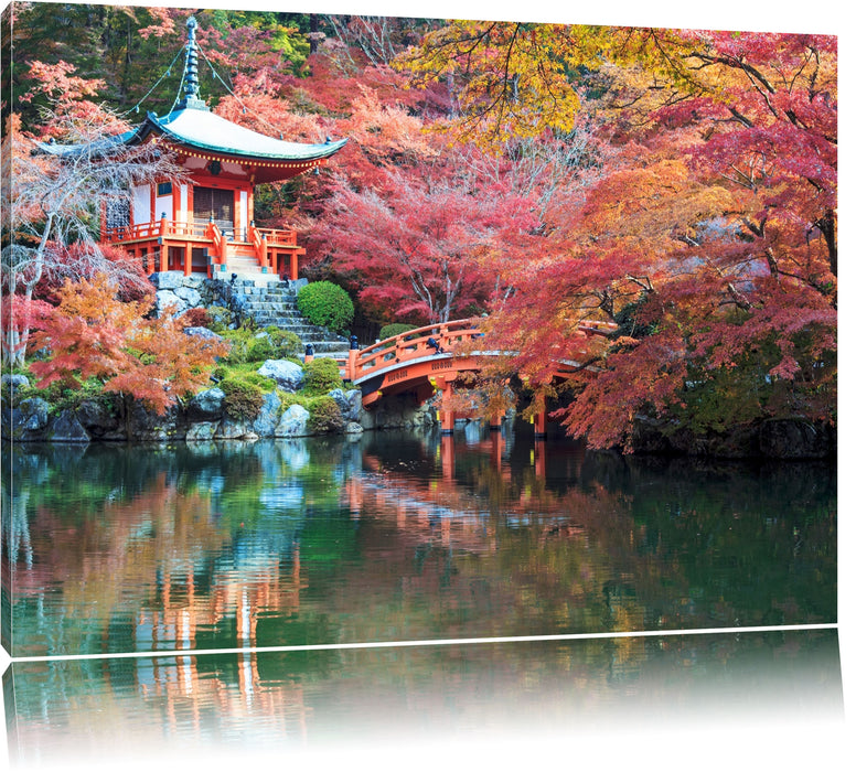 Wunderschönes Kloster in Japan Leinwandbild
