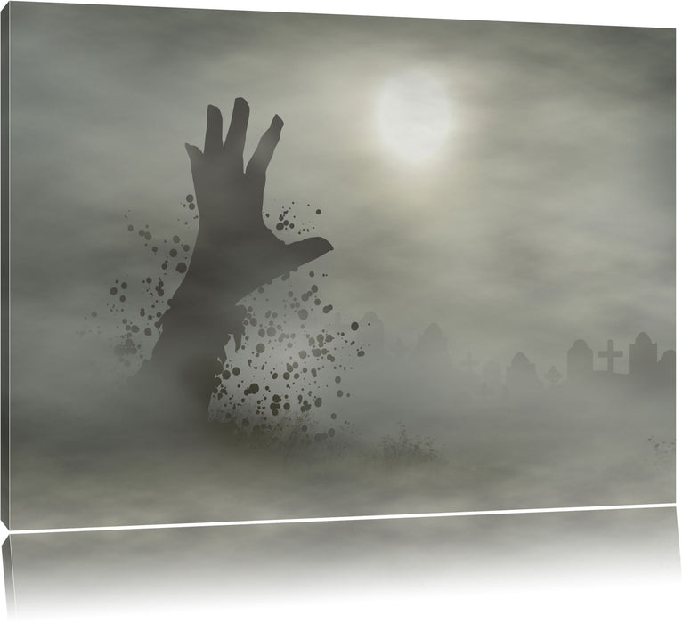 Pixxprint Zombie Erwachen, Leinwandbild