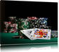Pokertisch Las Vegas Leinwandbild