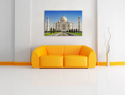 Gewaltiger Taj Mahal Leinwandbild über Sofa