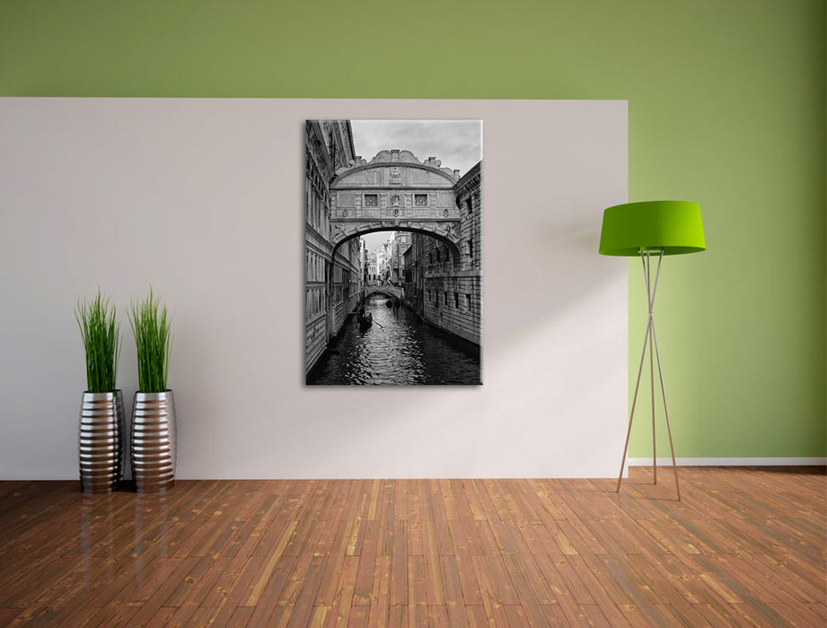 Romantischer Kanal in Venedig Leinwandbild im Flur