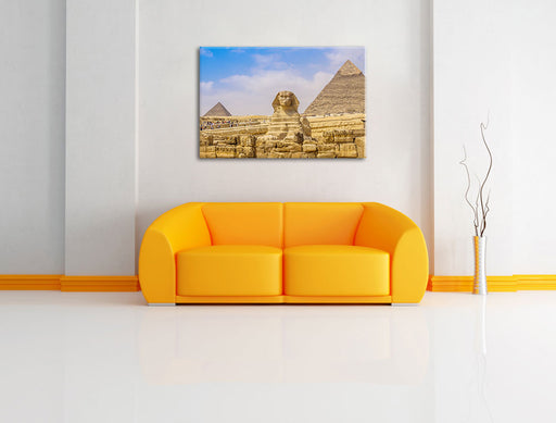 Große Sphinx von Gizeh Leinwandbild über Sofa