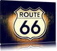 Modernes Route 66 Schild Leinwandbild