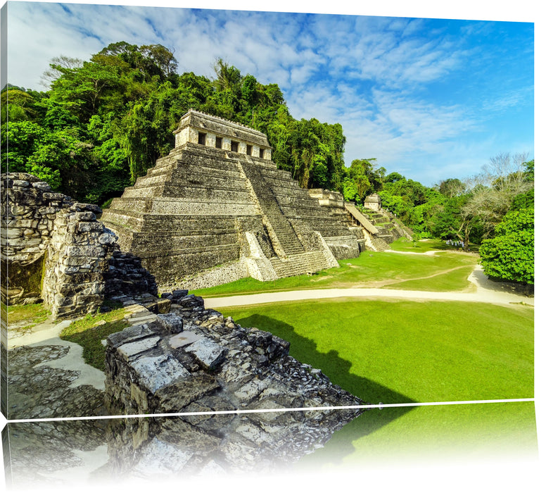 Maya Pyramiden aus Palenque Leinwandbild