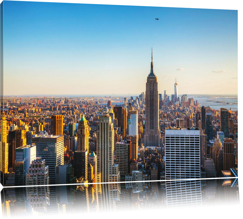 Pixxprint Empire State Building in New York, Leinwandbild