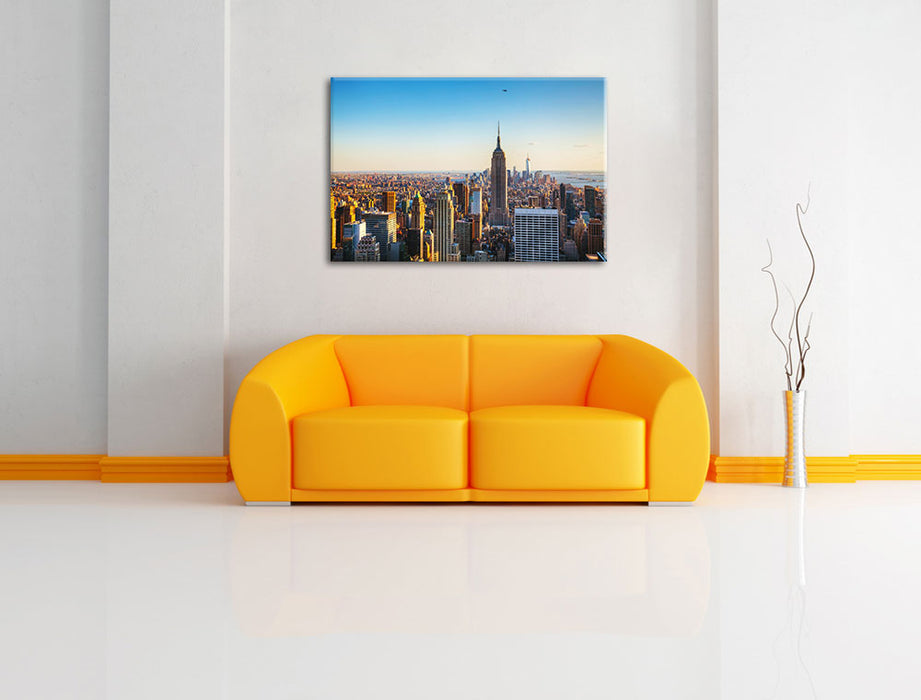 Empire State Building in New York Leinwandbild über Sofa