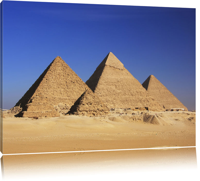 Pixxprint Pyramiden von Gizeh, Leinwandbild