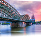 Hohenzollernbrücke in Köln Leinwandbild