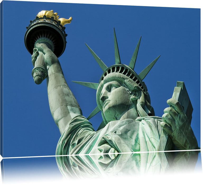 Pixxprint Freiheitsstatue in New York, Leinwandbild