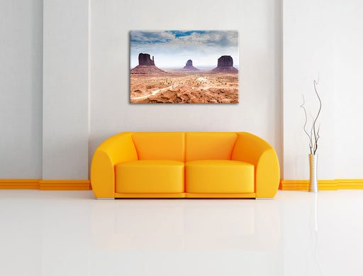 Monument Valley Leinwandbild über Sofa