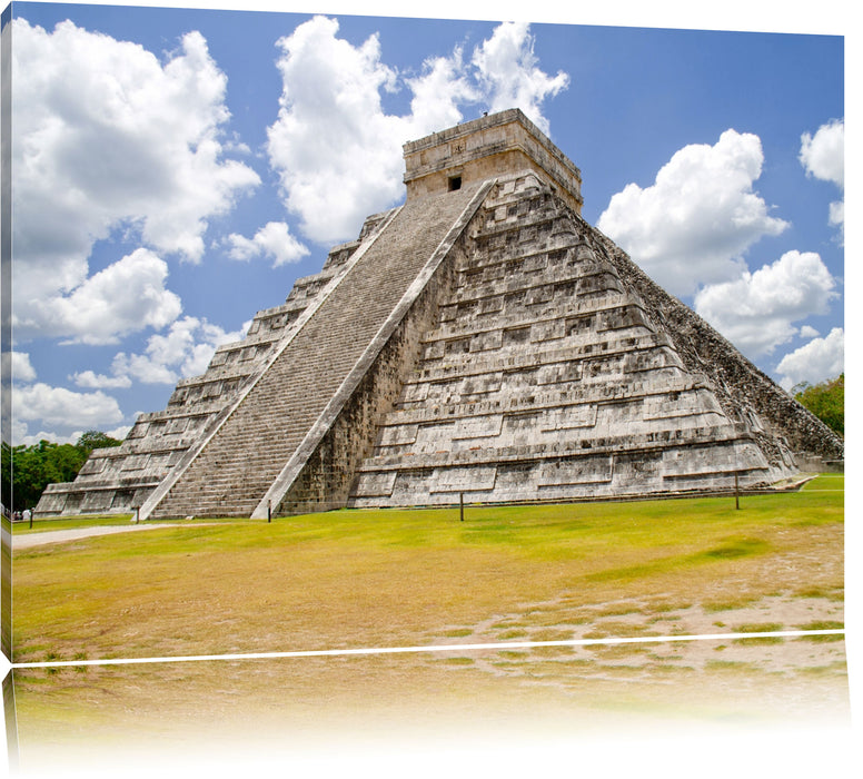 Maya Pyramide in Mexico Leinwandbild