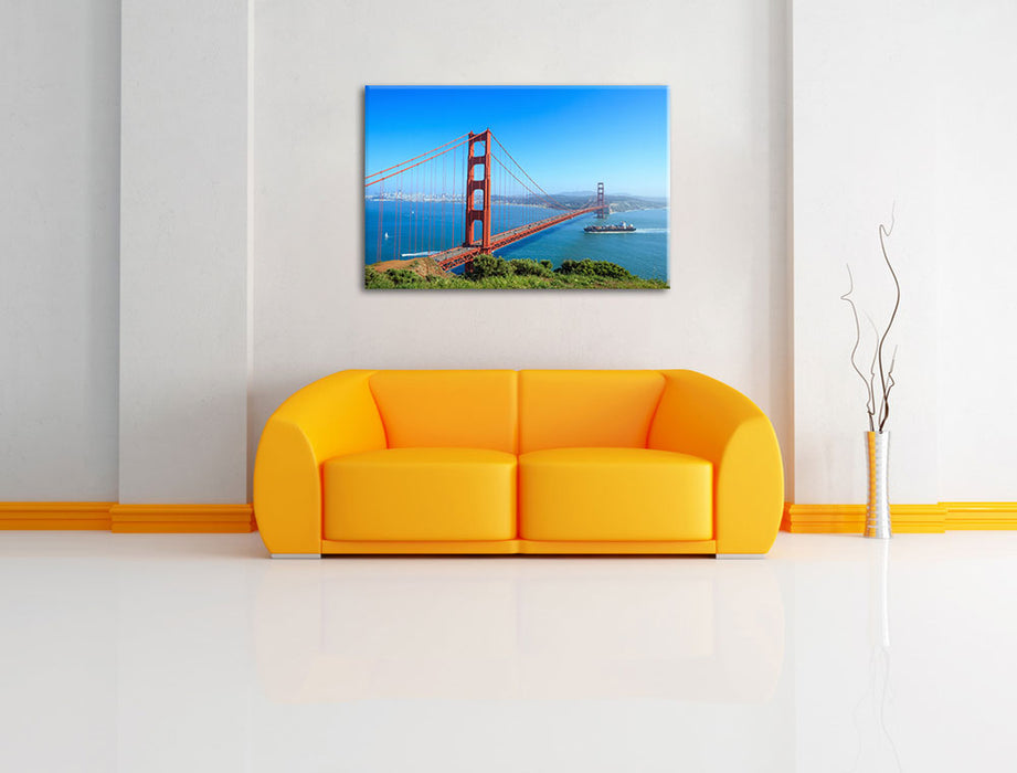 Golden Gate Bridge in USA Leinwandbild über Sofa