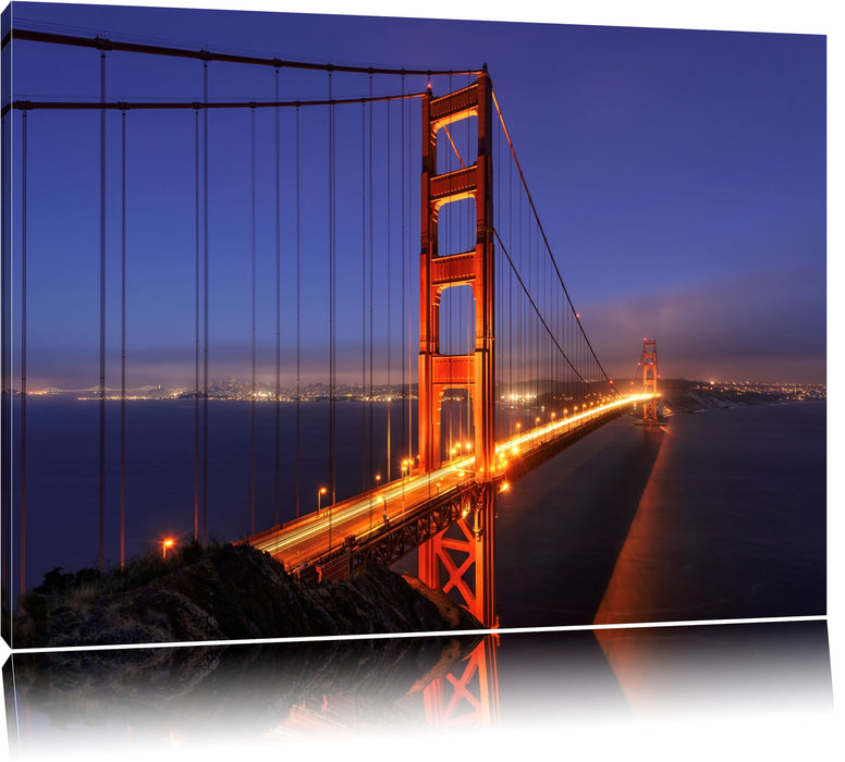 Pixxprint Golden Gate Bridge San Francisco, Leinwandbild