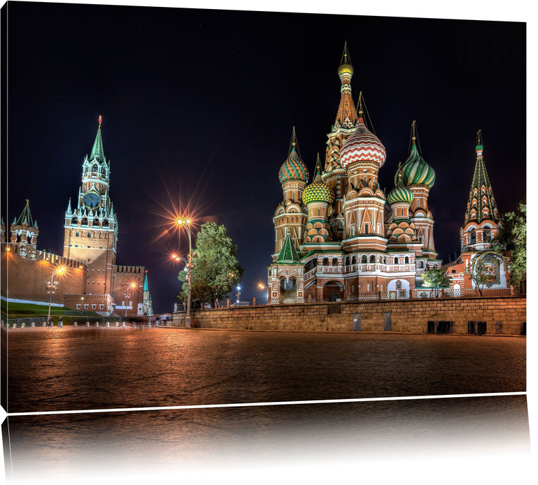 Basilius Kathedrale in Moskau Leinwandbild