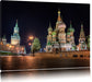 Basilius Kathedrale in Moskau Leinwandbild