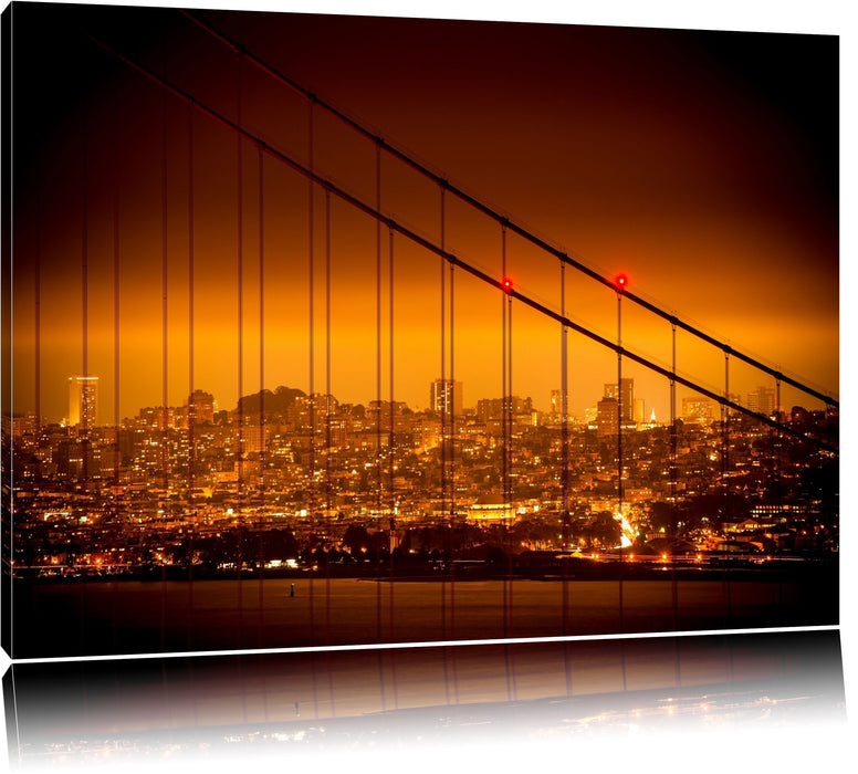 Pixxprint San Francisco Skyline, Leinwandbild