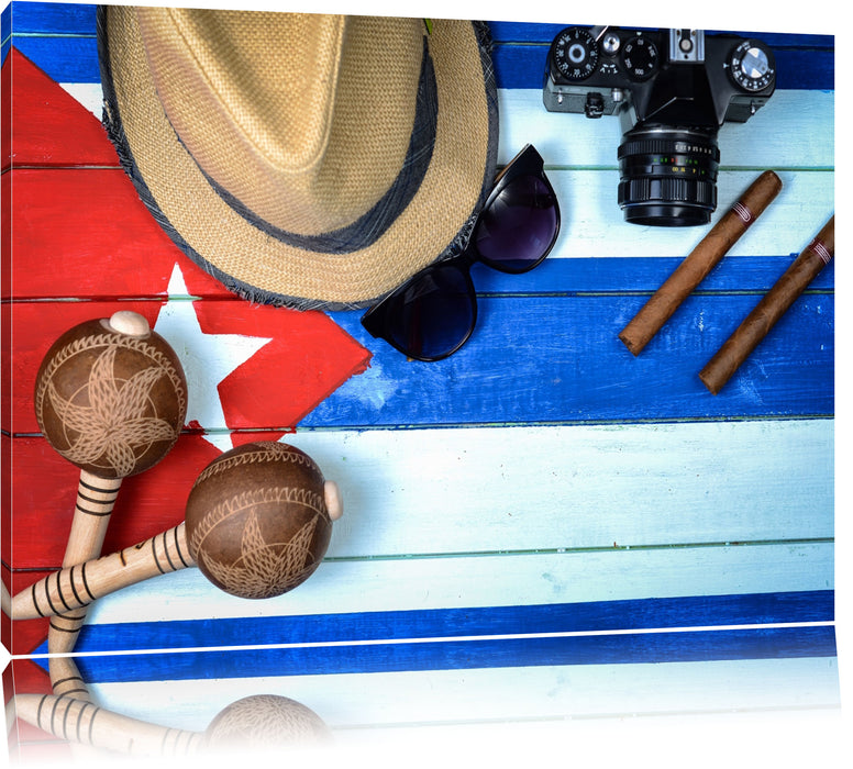 Pixxprint Kuba Stillleben, Leinwandbild