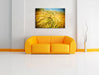 Goldene Getreide Ã„ren Leinwandbild über Sofa