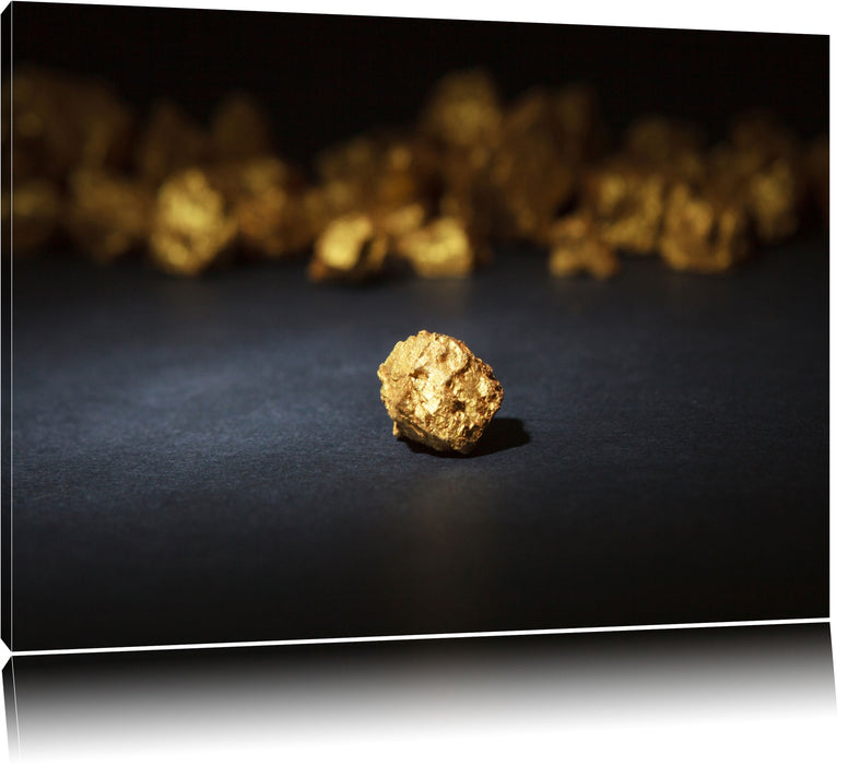 Pixxprint Goldnugget, Leinwandbild