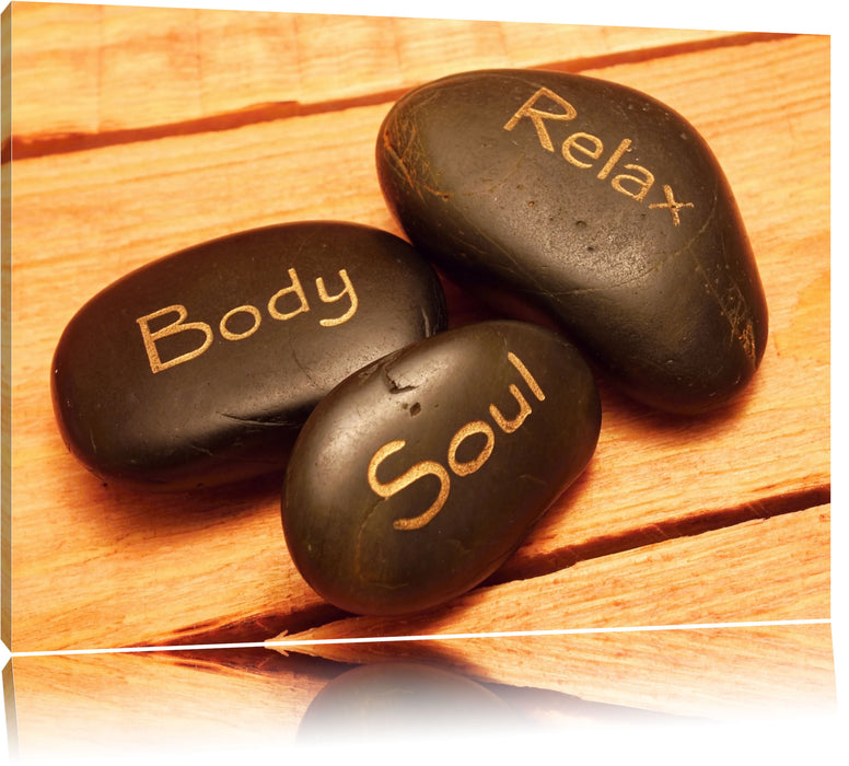 Pixxprint Wellness Body Soul Relax, Leinwandbild